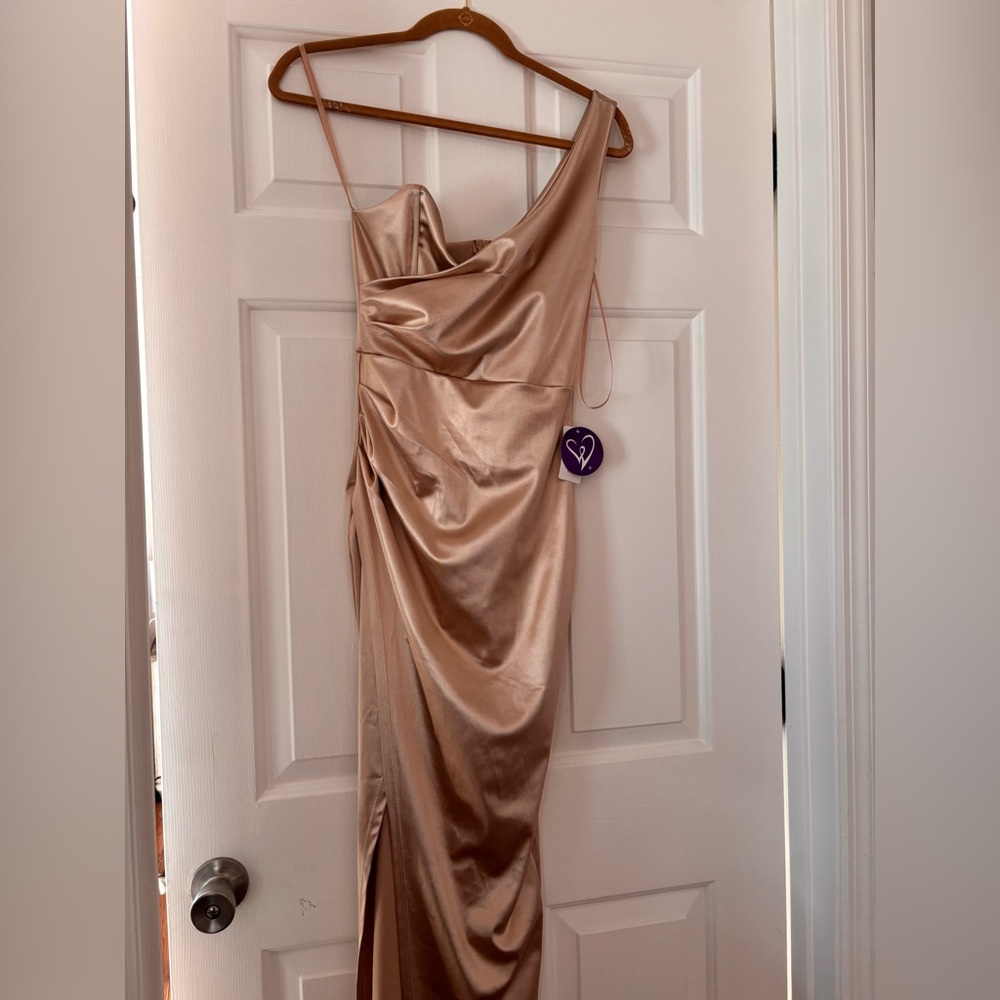 Champagne Windsor evening gown